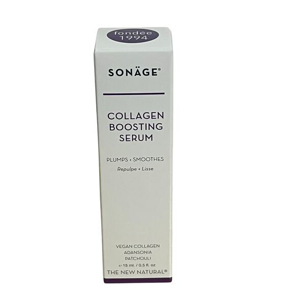 Sonage Collagen Boosting Serum Plumps Smooths Vegan Face - Picture 2 of 5